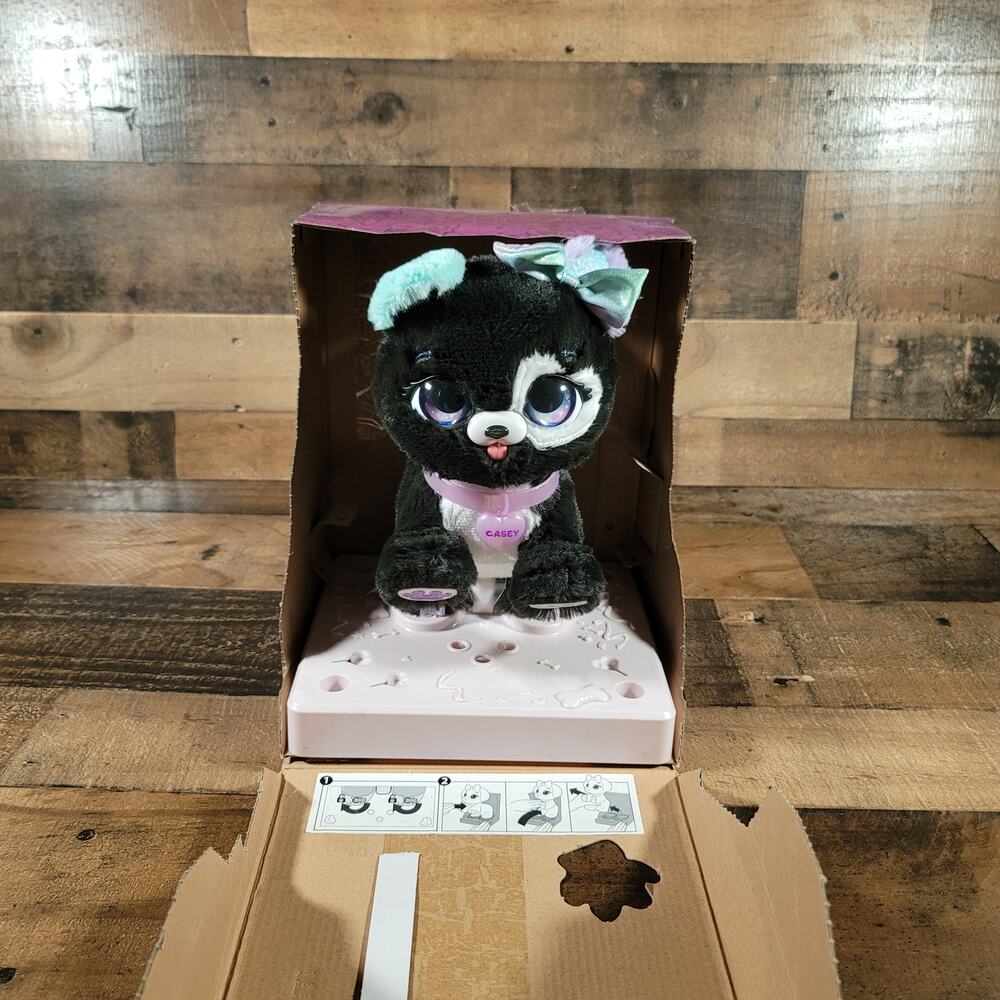 Present Pets Fancy Puppy Interactive Plush Toy Casey